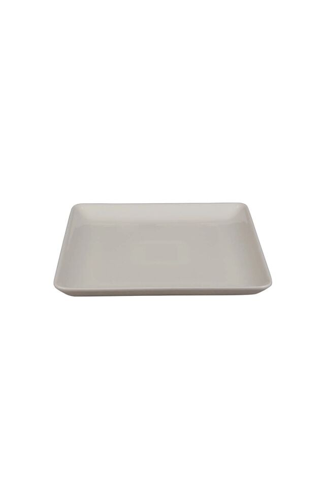 Tan Dekorsuz Düz Tabak 25*25 Cm