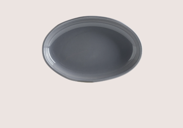 Gris Cras Oval Tabak 24*16 Cm