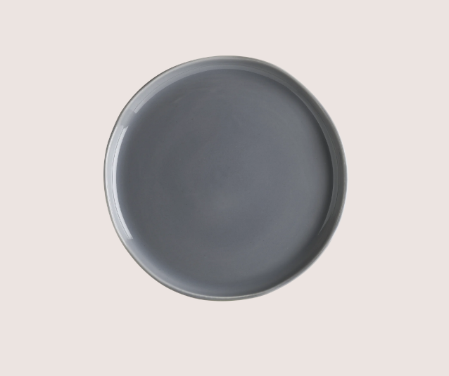 Gris Cras Düz Tabak 27 Cm