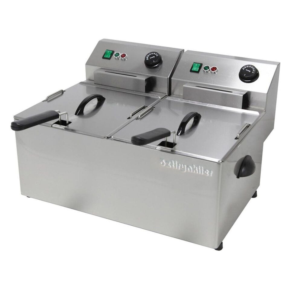 Öztiryakiler Fritöz Elektrikli 2*8 Lt 3+3 Kw EF8D