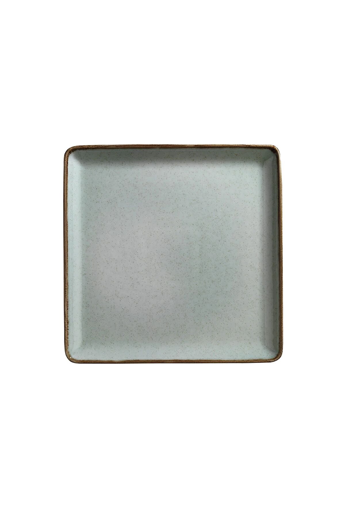 Tan Yeşil Düz Tabak 25*25 Cm