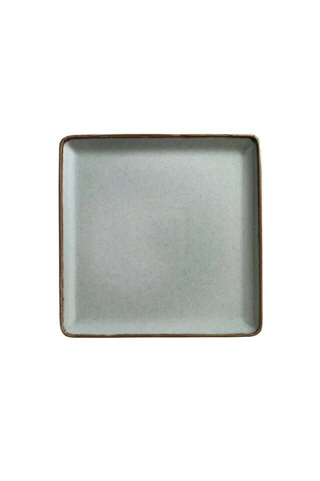Tan Yeşil Düz Tabak 25*25 Cm
