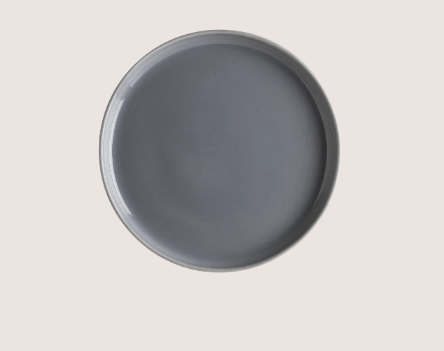 Gris Ground Düz Tabak 27 Cm