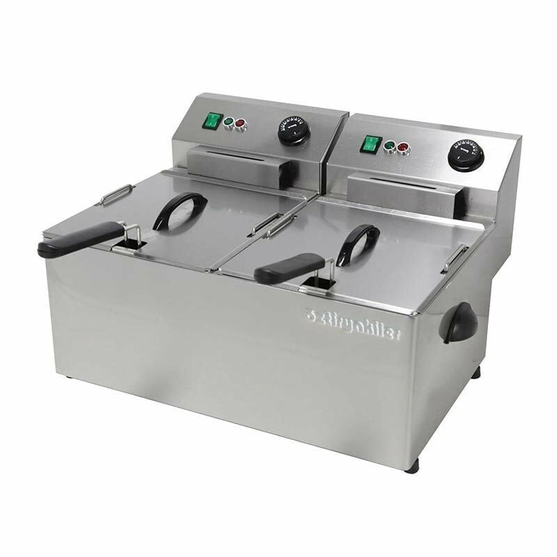 Öztiryakiler Fritöz Elektrikli 2*8 Lt Trifaze 12 Kw EF8DS