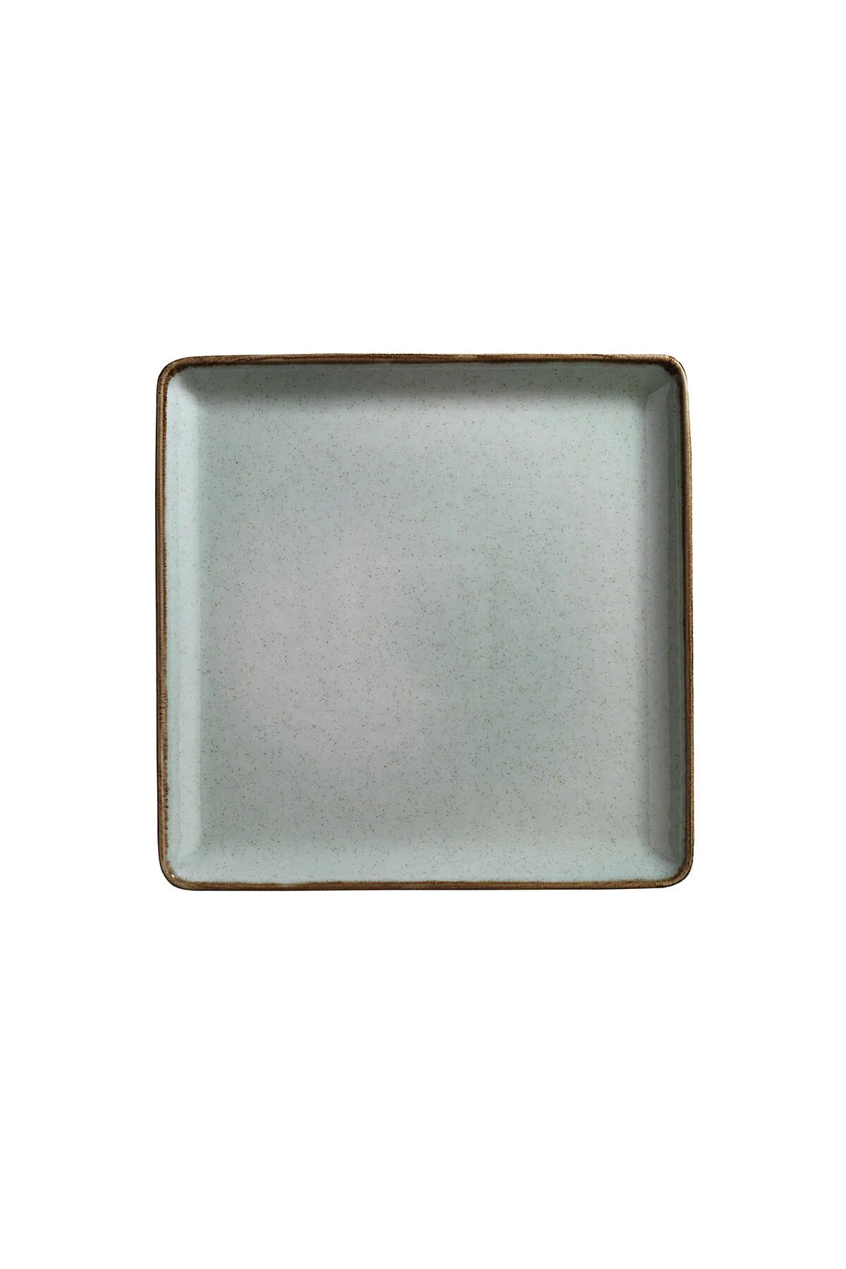 Tan Yeşil Düz Tabak 27*27 Cm