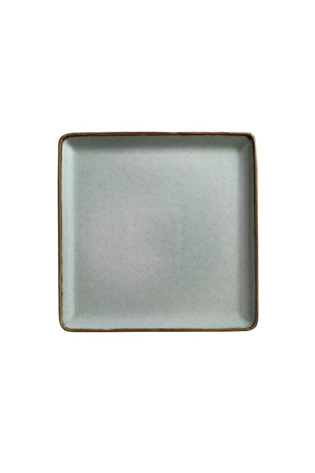 Tan Yeşil Düz Tabak 27*27 Cm