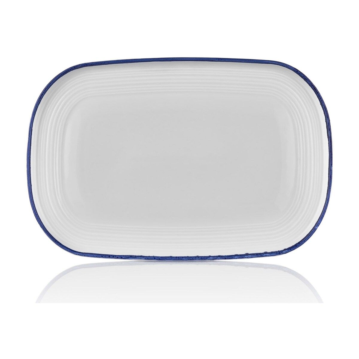 Helix Navy Blue 34 Cm Oval Tabak 34*23 Cm