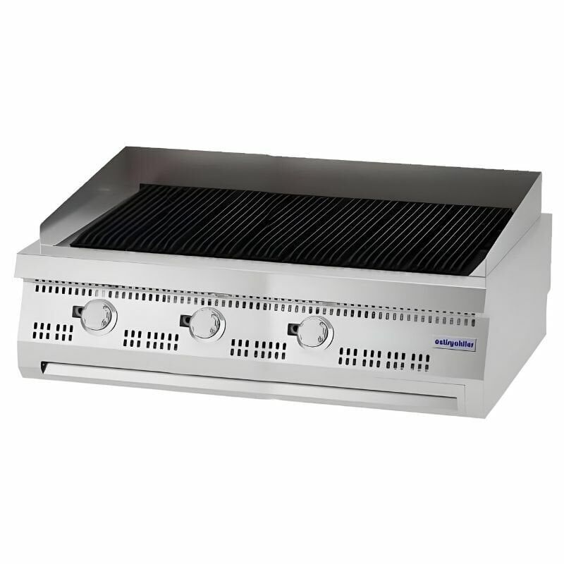 Öztiryakiler 700 Seri Set Üstü Gazlı Döküm Izgara V2 Model 120*70*30 Cm