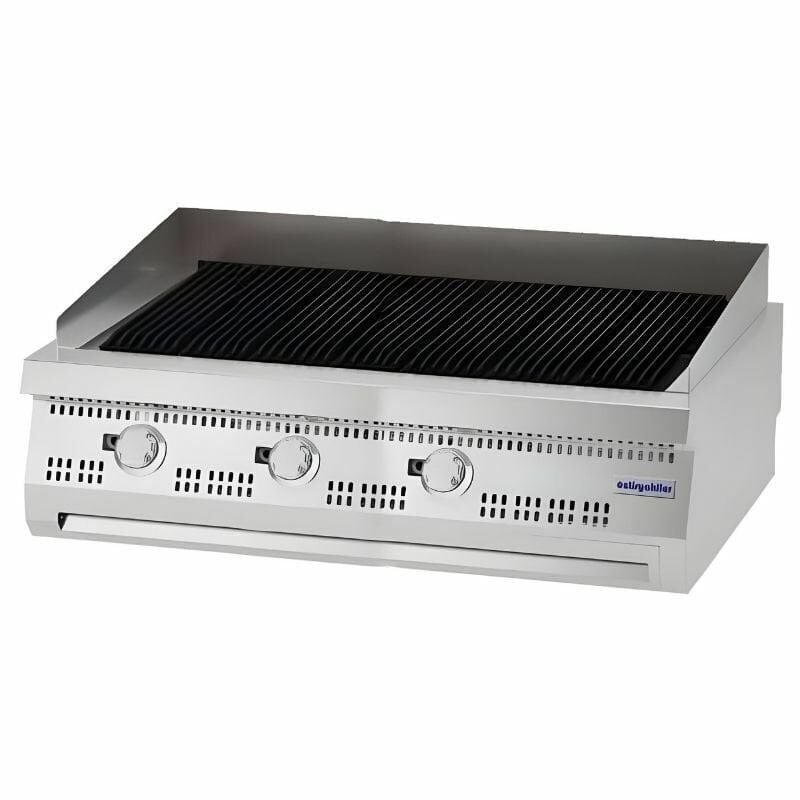 Öztiryakiler 700 Seri Set Üstü Gazlı Döküm Izgara V2 Model 120*70*30 Cm