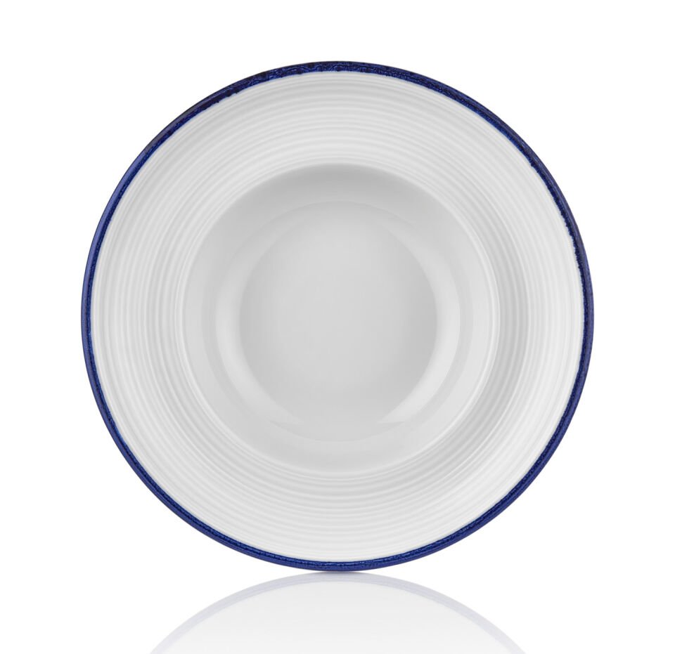 Helix Navy Blue Zest Çukur Tabak 25 Cm 400 CC