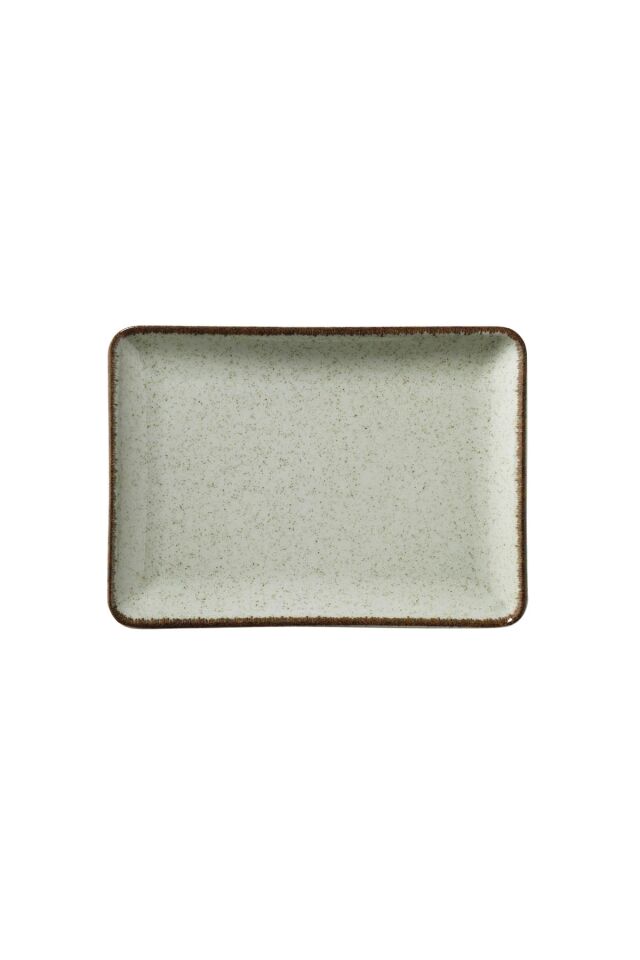Tan Yeşil Düz Tabak 30*22 Cm
