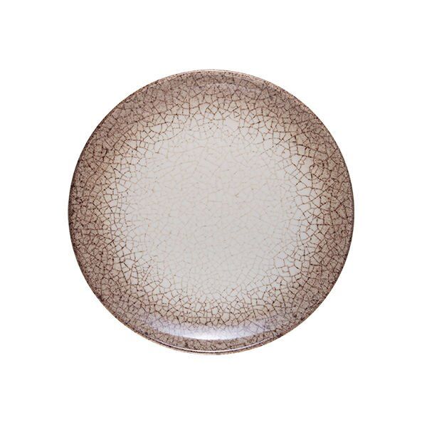 ID Fine Deserto Lona Düz Tabak 25 Cm