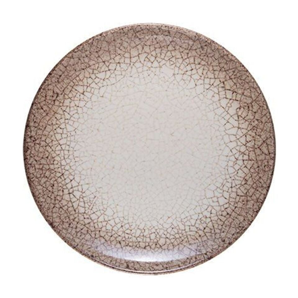 ID Fine Deserto Lona Düz Tabak 25 Cm