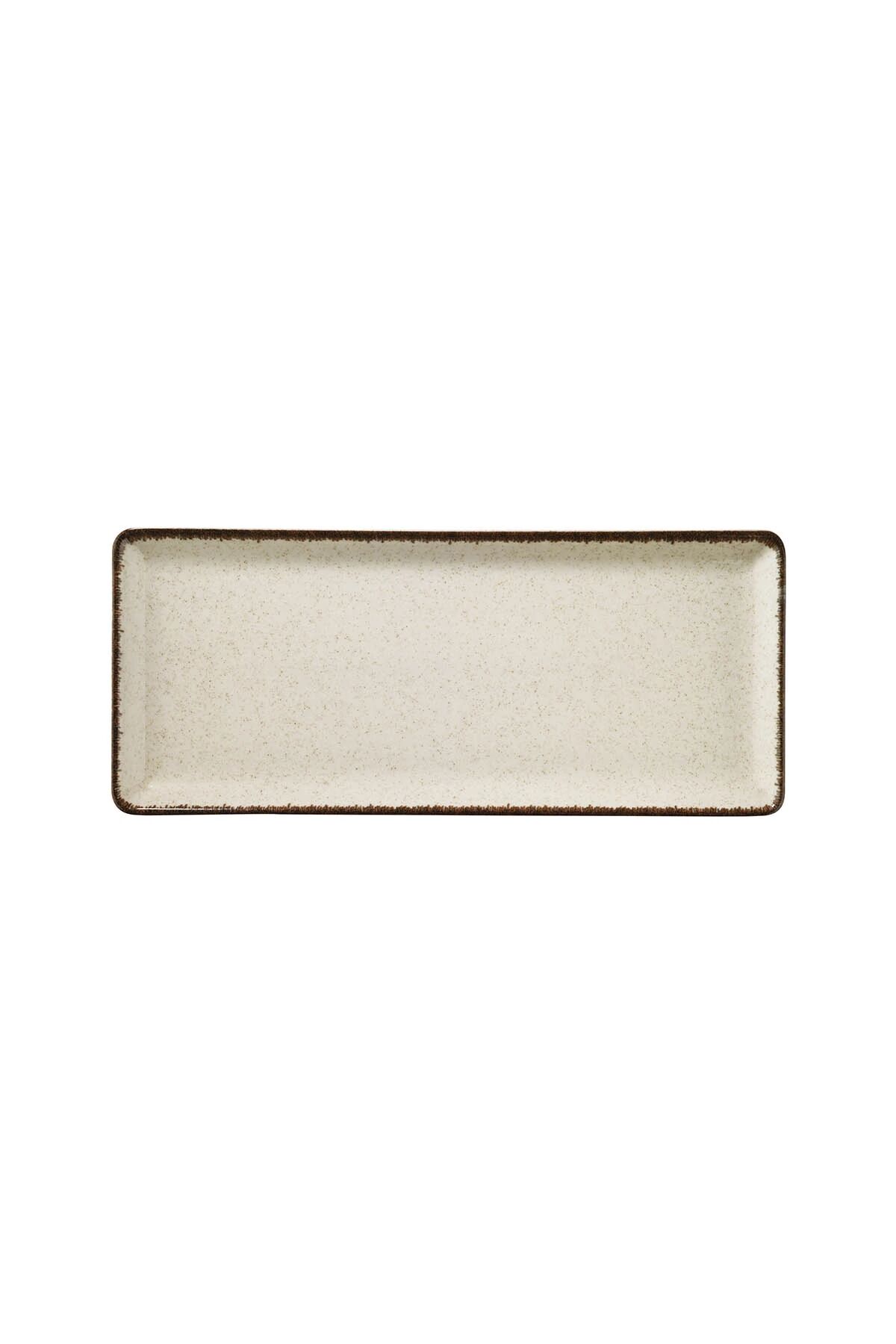 Tan Tarçın Düz Tabak 35*15 Cm
