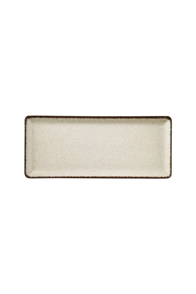 Tan Tarçın Düz Tabak 35*15 Cm