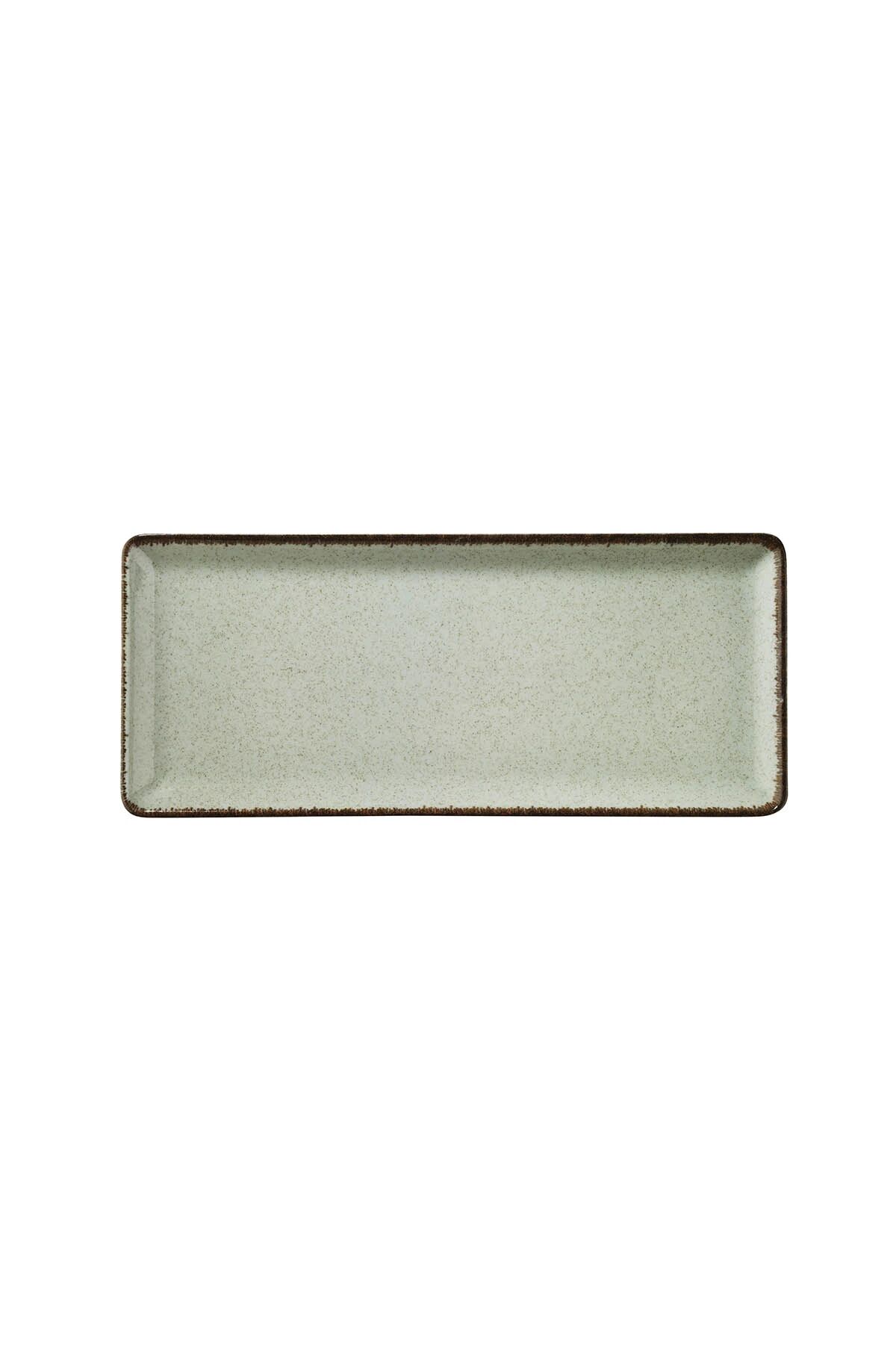 Tan Yeşil Düz Tabak  35*15 Cm