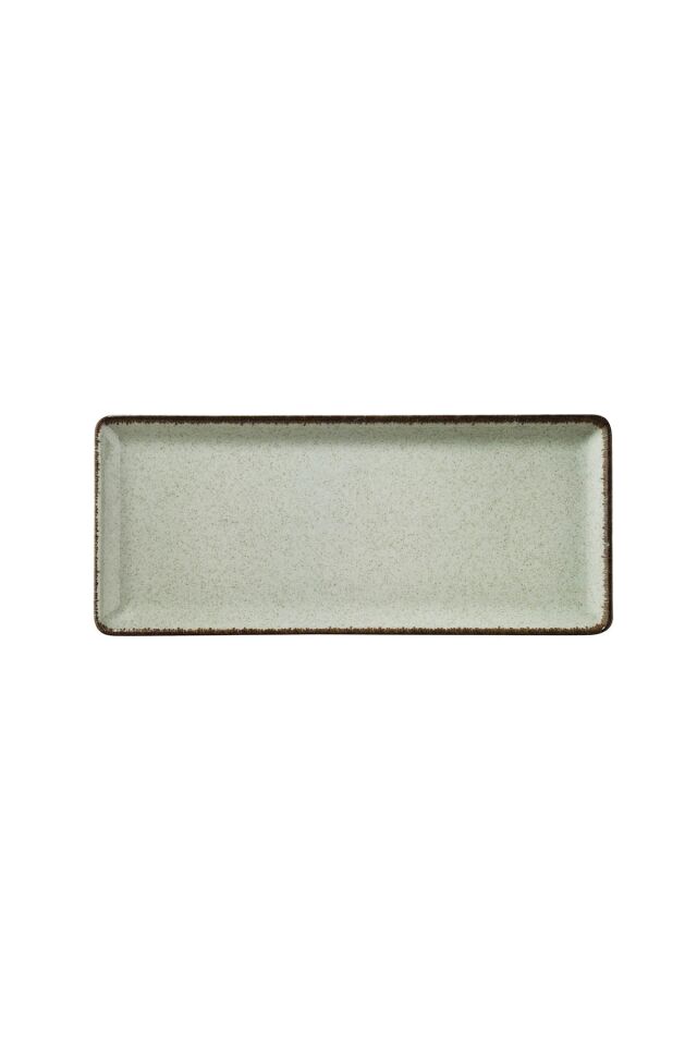 Tan Yeşil Düz Tabak  35*15 Cm