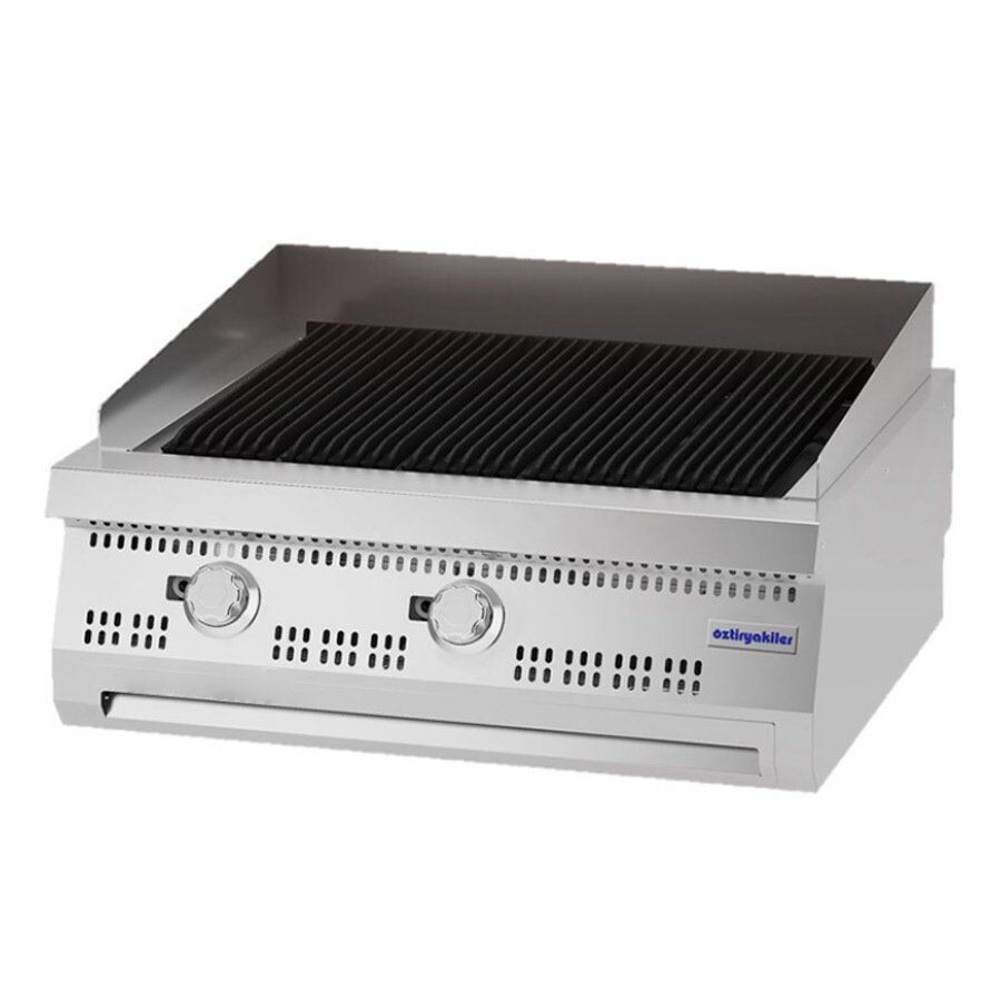Öztiryakiler 700 Seri Set Üstü Gazlı Döküm Izgara V2 Model 80*70*30 Cm