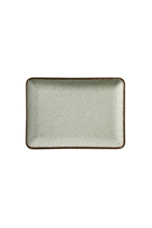 Tan Yeşil Düz Tabak 35*26 Cm