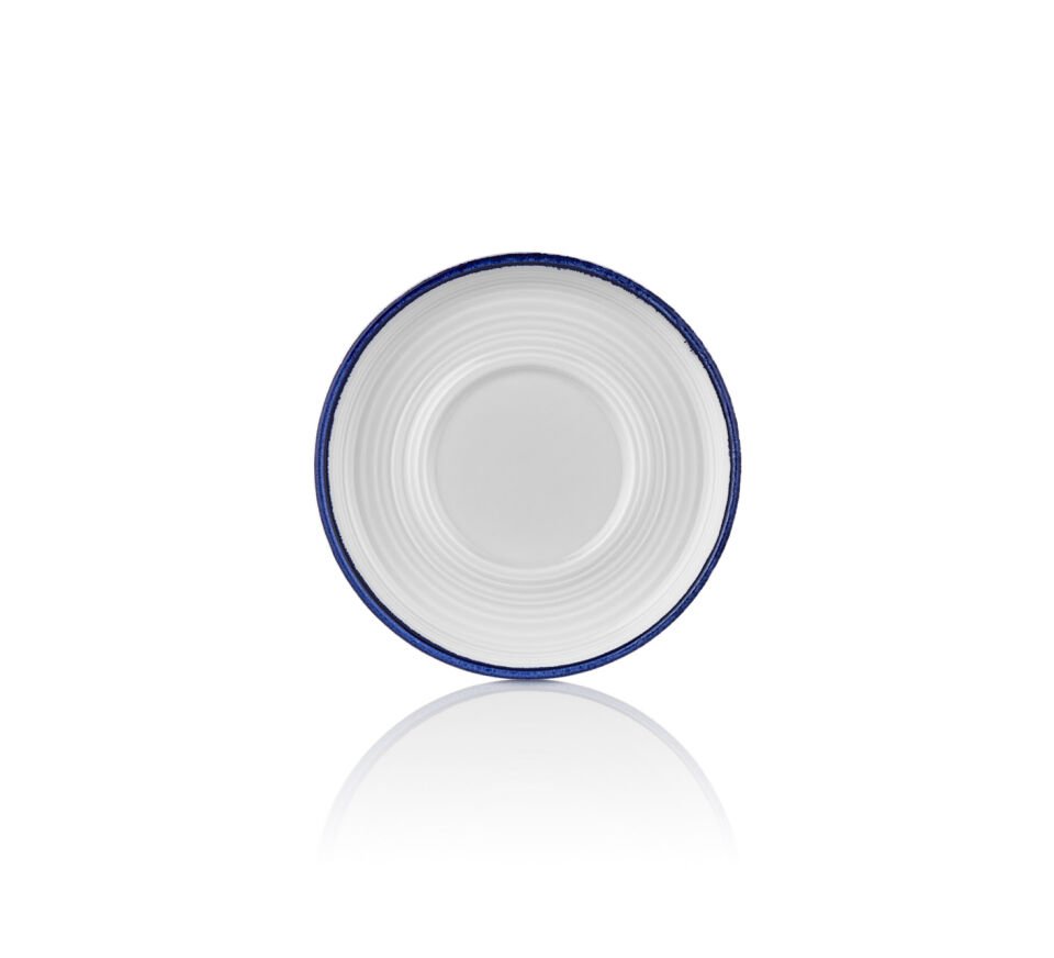 Helix Navy Blue Smooth CappuCCino Cup Saucer 15 Cm