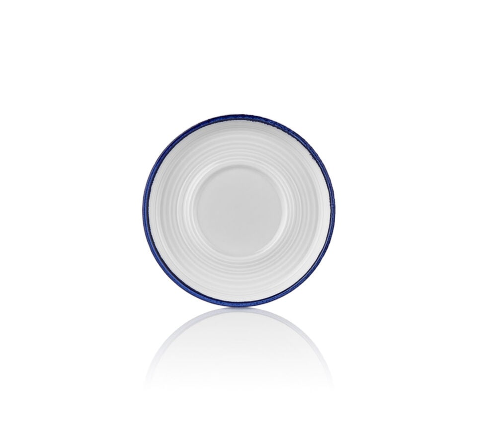 Helix Navy Blue Smooth CappuCCino Cup Saucer 15 Cm