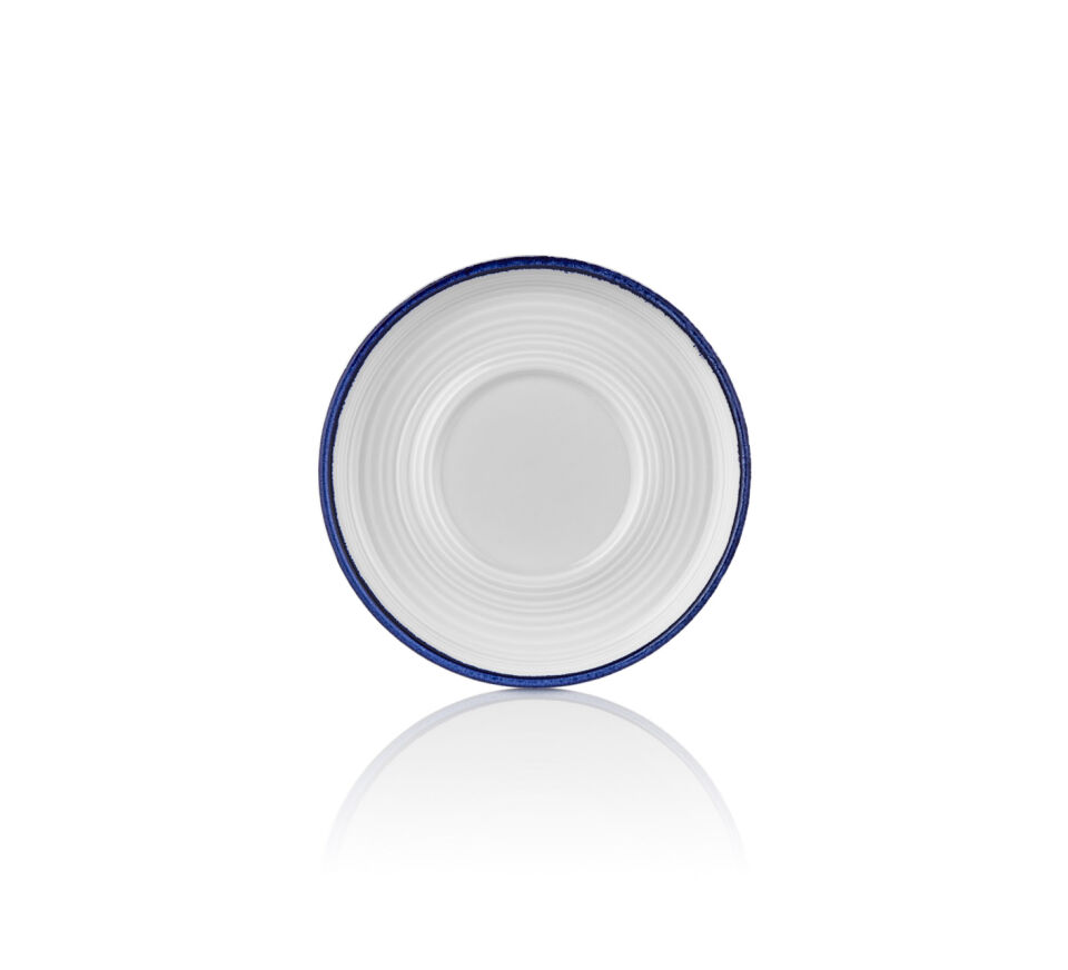 Helix Navy Blue Smooth CappuCCino Cup Saucer 15 Cm