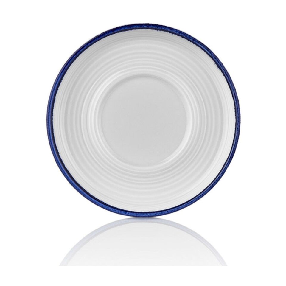 Helix Navy Blue Smooth CappuCCino Cup Saucer 15 Cm