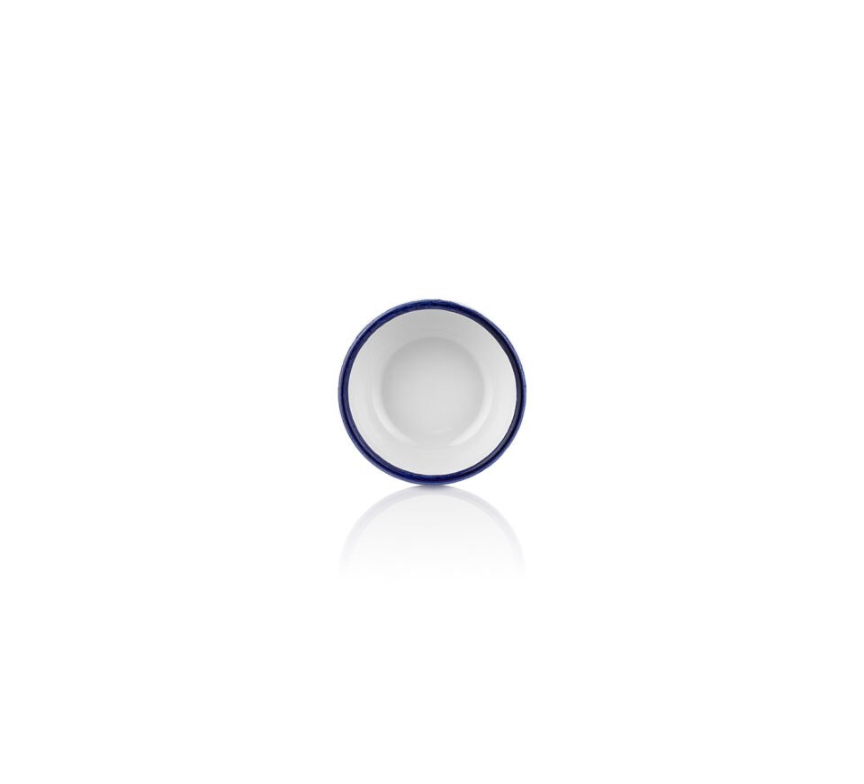 Helix Navy Blue Smooth Kahve fincanı Saucer 12,5 Cm