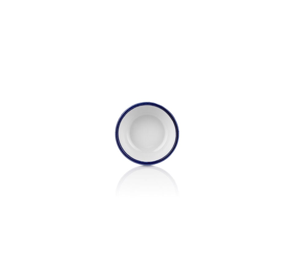 Helix Navy Blue Smooth Kahve fincanı Saucer 12,5 Cm