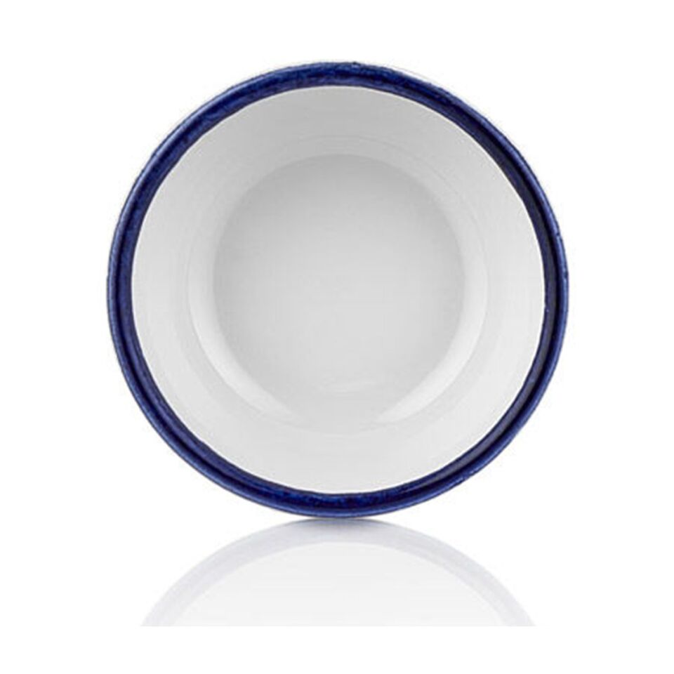 Helix Navy Blue Smooth Kahve fincanı Saucer 12,5 Cm