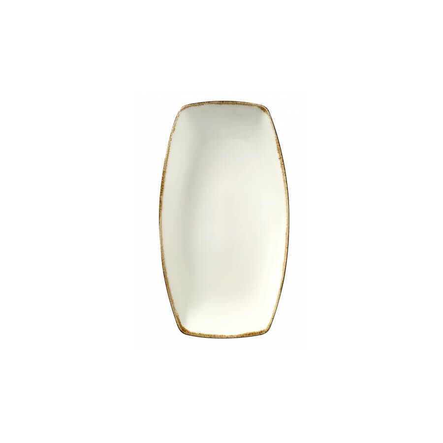 Bone Bohem Krem Kayık Tabak 19 Cm