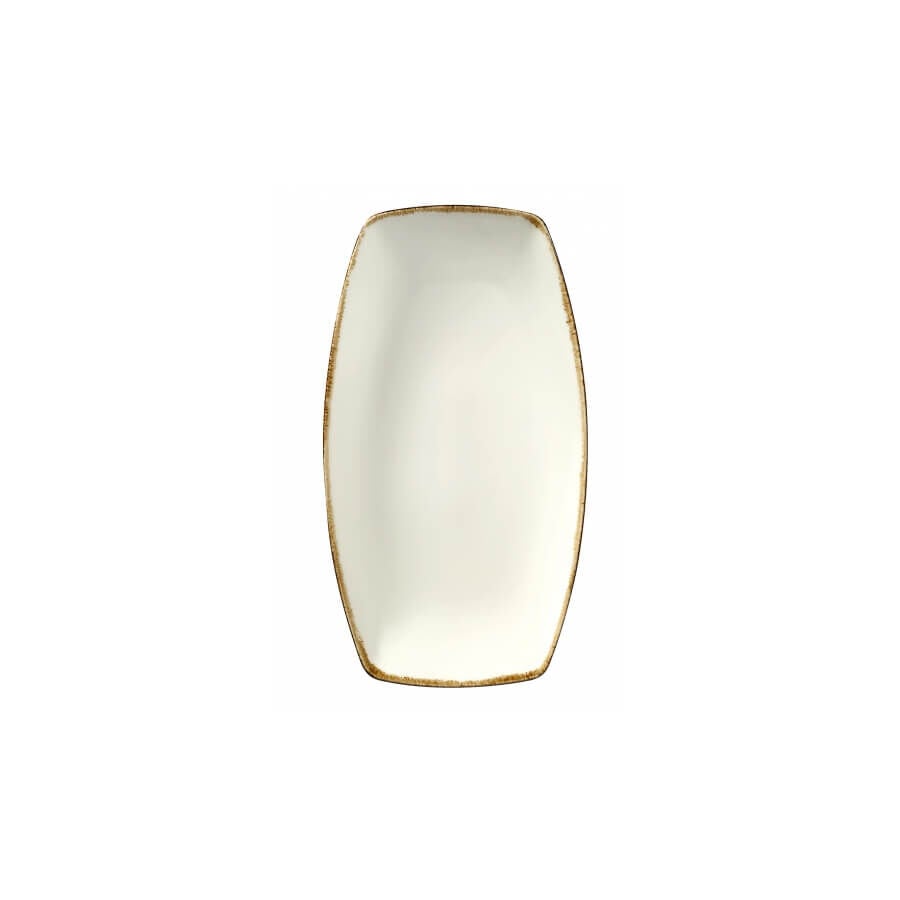Bone Bohem Krem Kayık Tabak 19 Cm