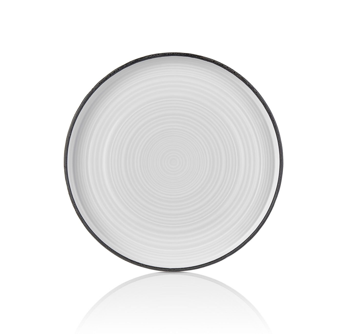 Helix Black Düz Tabak 23 Cm