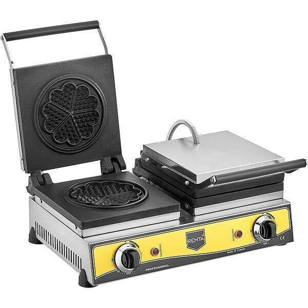 Remta Çiftli Çiçek Desen Waffle Makinesi