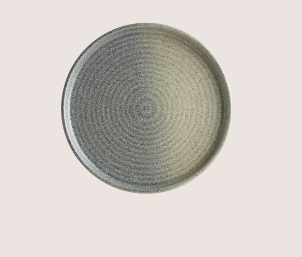 Hornfels Ripple Düz Tabak 21 Cm