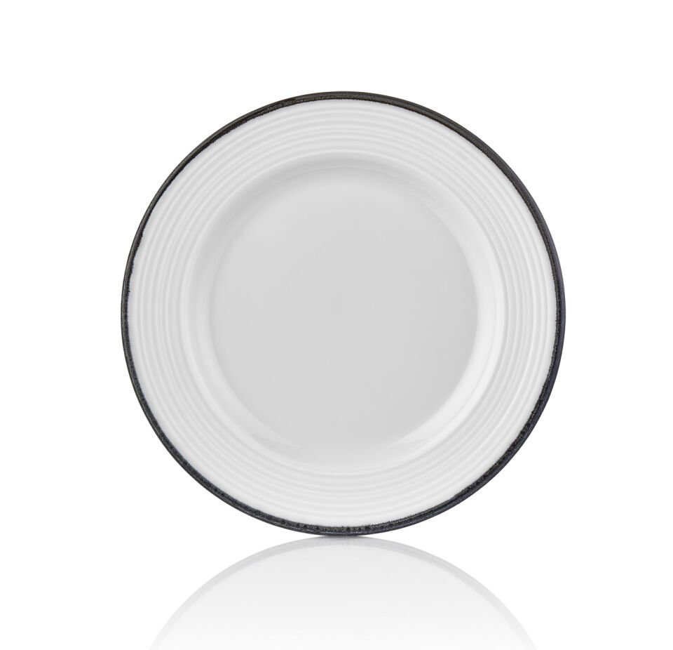 Helix Black Gastro Düz Tabak 21 Cm