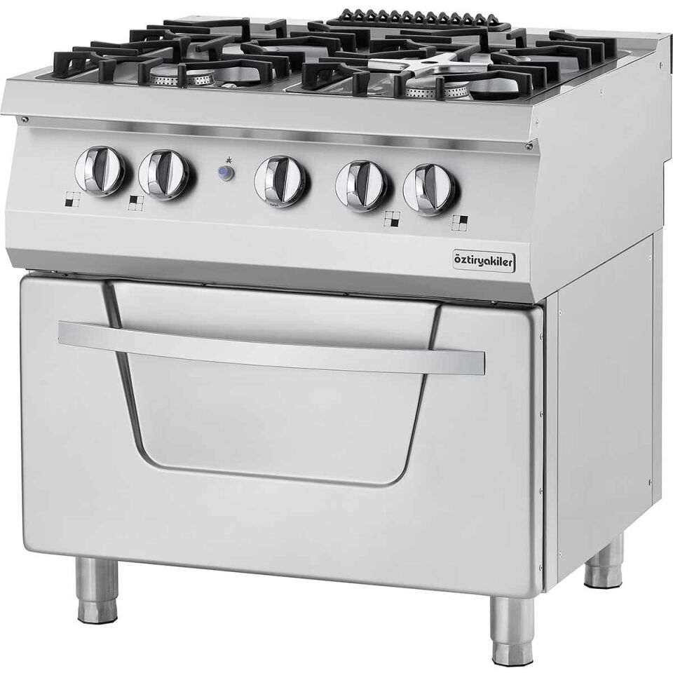 Öztiryakiler 700 Seri Gazlı 4 Gözlü Gazlı Kuzine