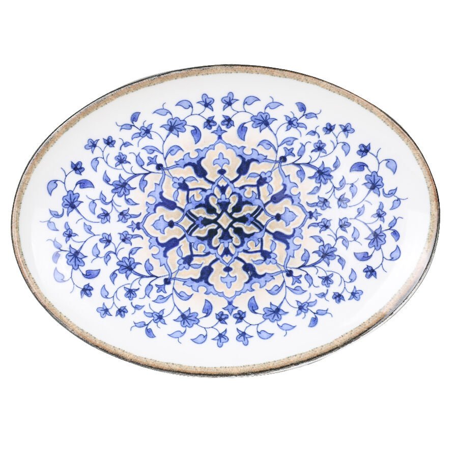 Bone Coral Kayık Tabak 32 Cm