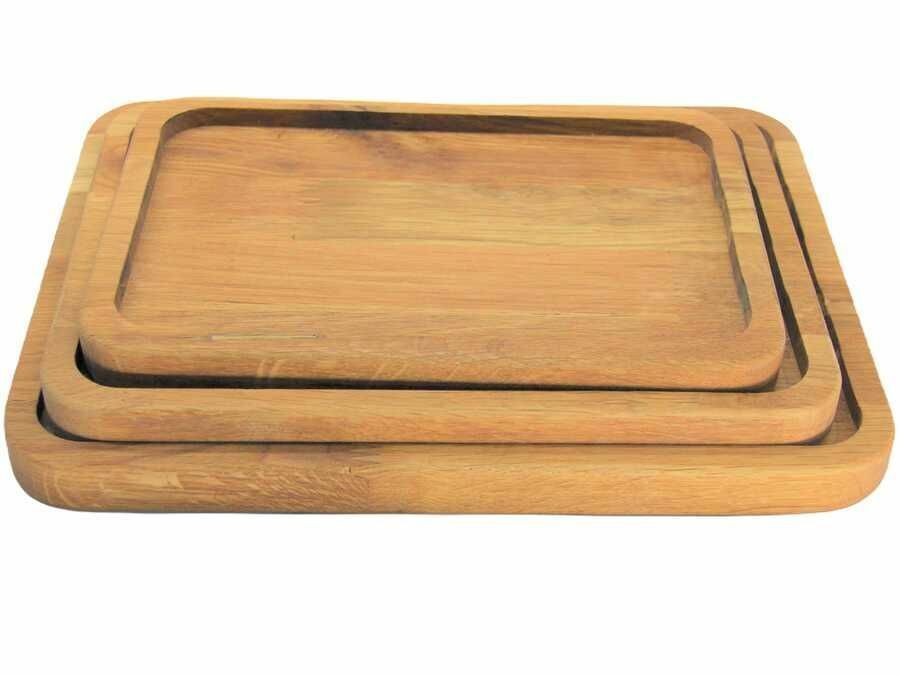 Npicco Üçlü Ahşap Tepsi