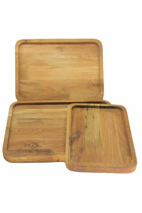 Npicco Üçlü Ahşap Tepsi