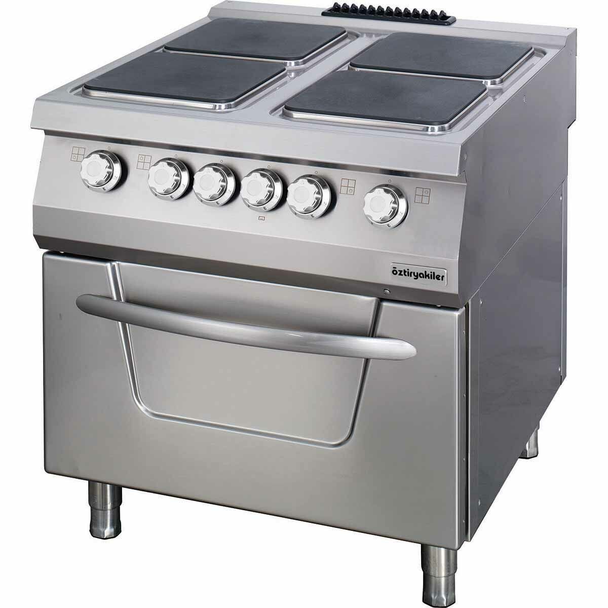 Öztiryakiler 900 Seri 4 Kare Plate Elektrikli Kuzine