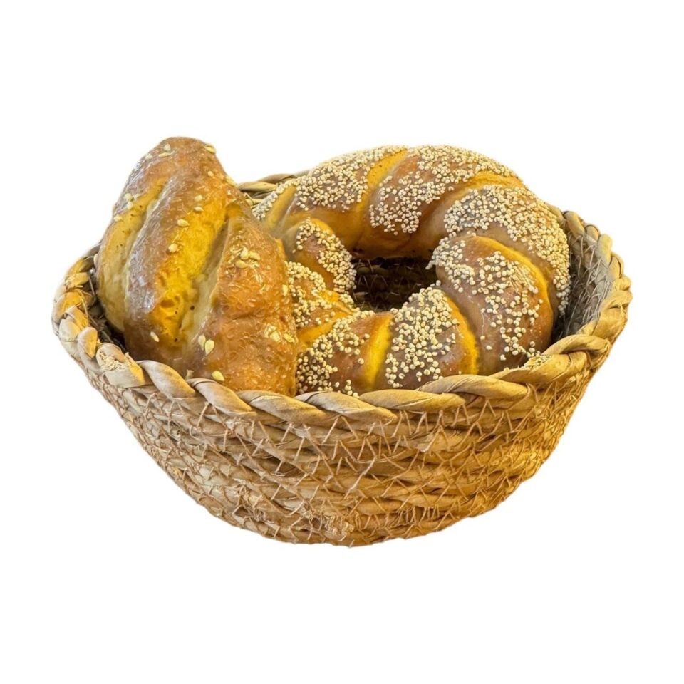 Hasır Sepet 22 Cm (5 Adet)