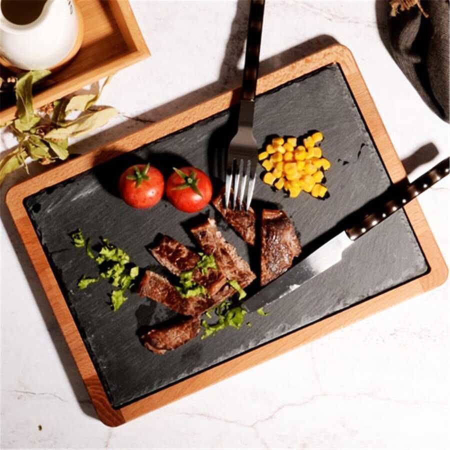 Npicco Bazalt Taşlı Sunum Tahtası