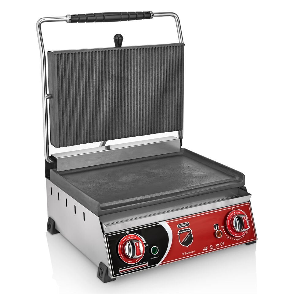 Işıkgaz Elektrikli, Altı Düz Tost Makinesi 16 Dilim