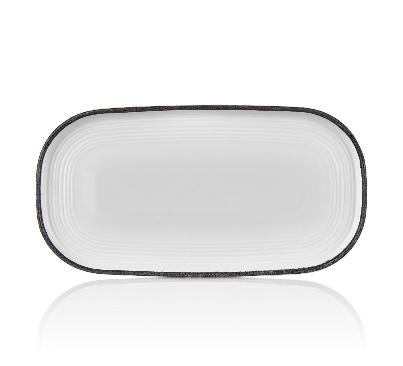 Helix Black 30 Cm Oval Tabak 30*16 Cm