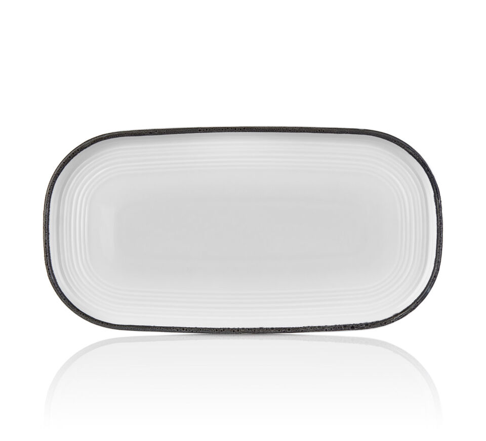 Helix Black 30 Cm Oval Tabak 30*16 Cm