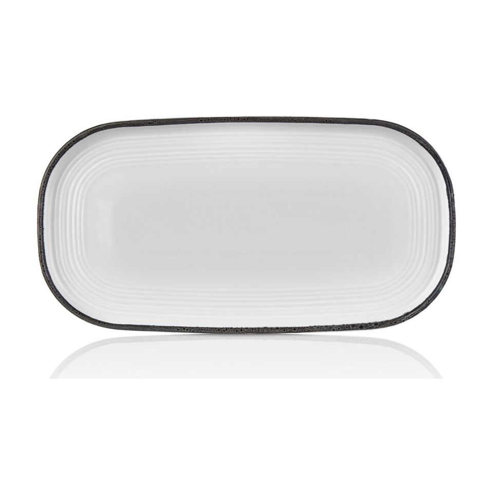 Helix Black 30 Cm Oval Tabak 30*16 Cm