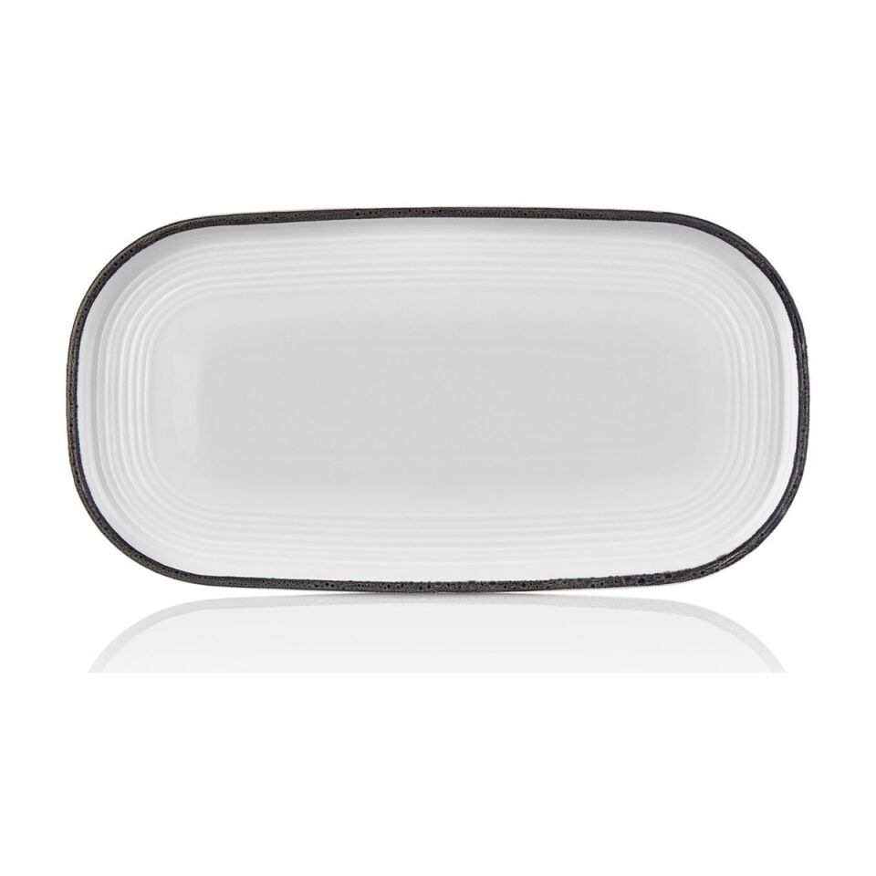 Helix Black 30 Cm Oval Tabak 30*16 Cm