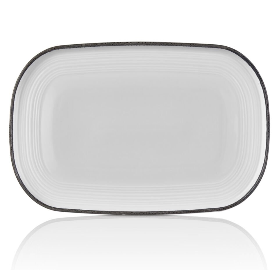 Helix Black 34 Cm Oval Tabak 34*23 Cm