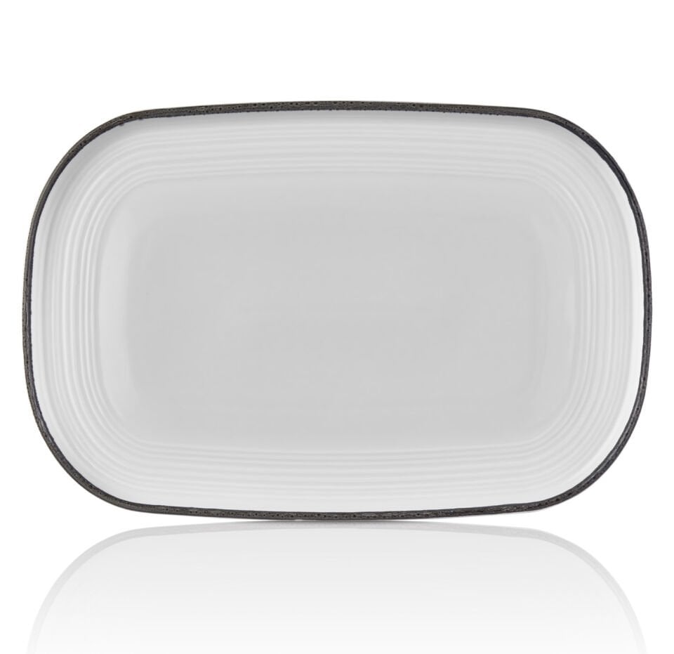 Helix Black 34 Cm Oval Tabak 34*23 Cm